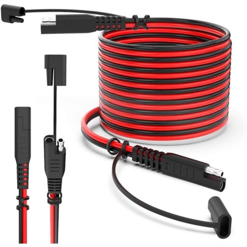 10AWG SAE to SAE Extension Cable 15Feet, Quick Connect Disconnect SAE Power